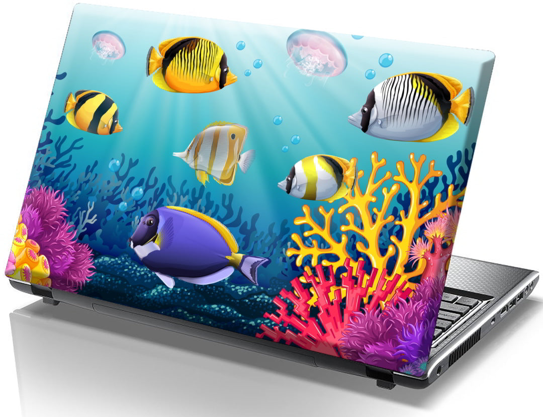 fish from computer laptop skin - TenStickers