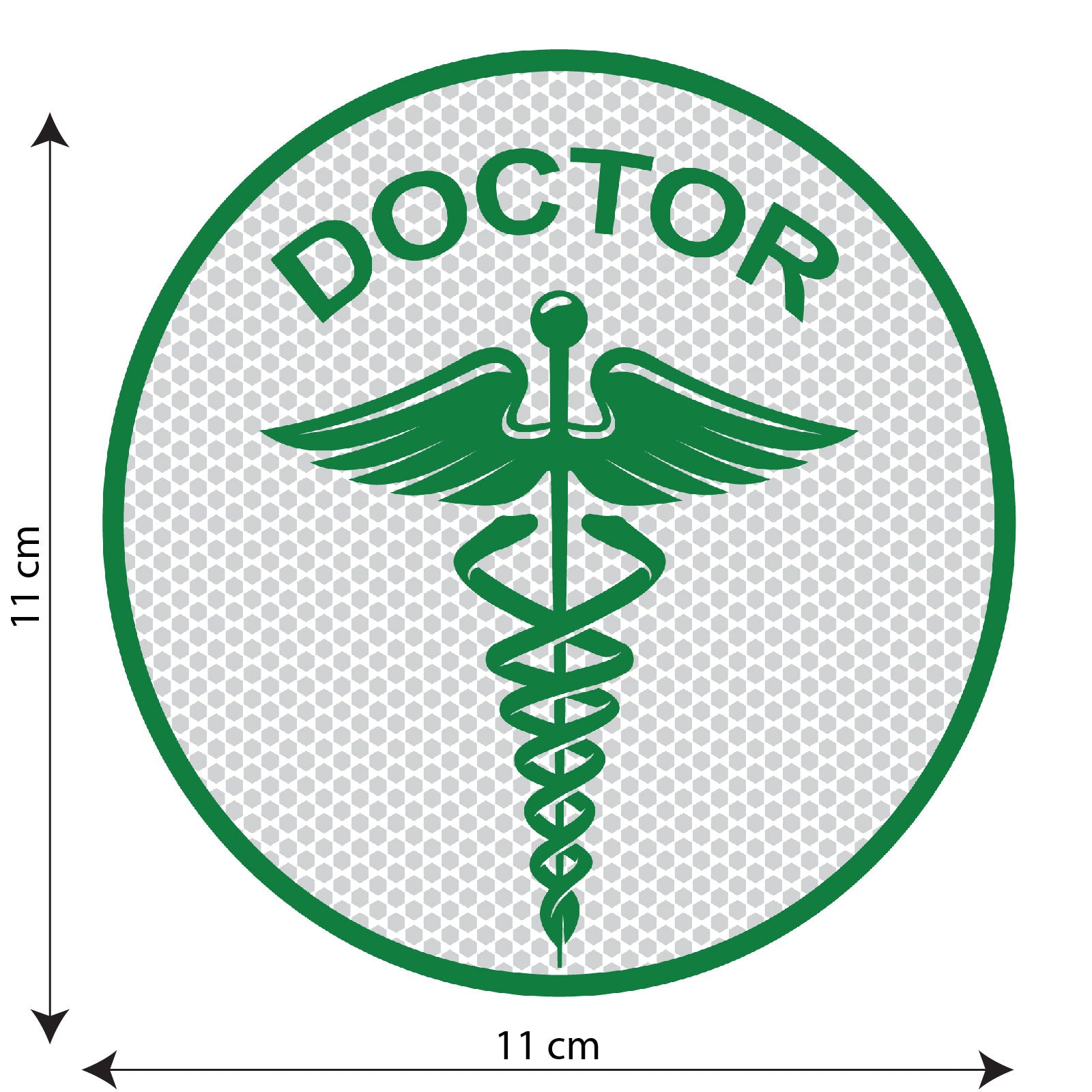 Daily Creation ARWY Vinyl Doctor Logo Sides Car Sticker (Green, 14.5X15.5  cm) - Pack of 2 : Amazon.in: Car & Motorbike