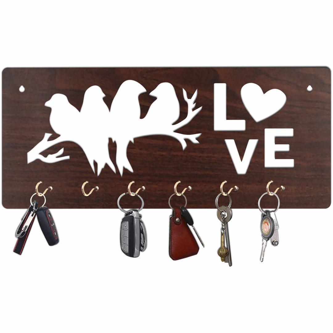 Bird Love MDF Key Holder for Keys