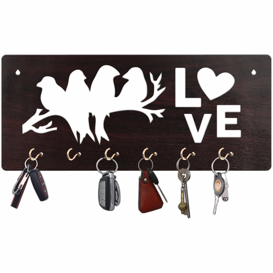 Bird Love MDF Key Holder for Keys