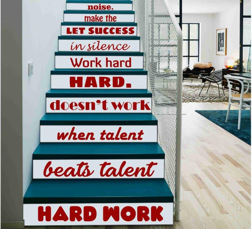 Letters Stair Quotes Sticker