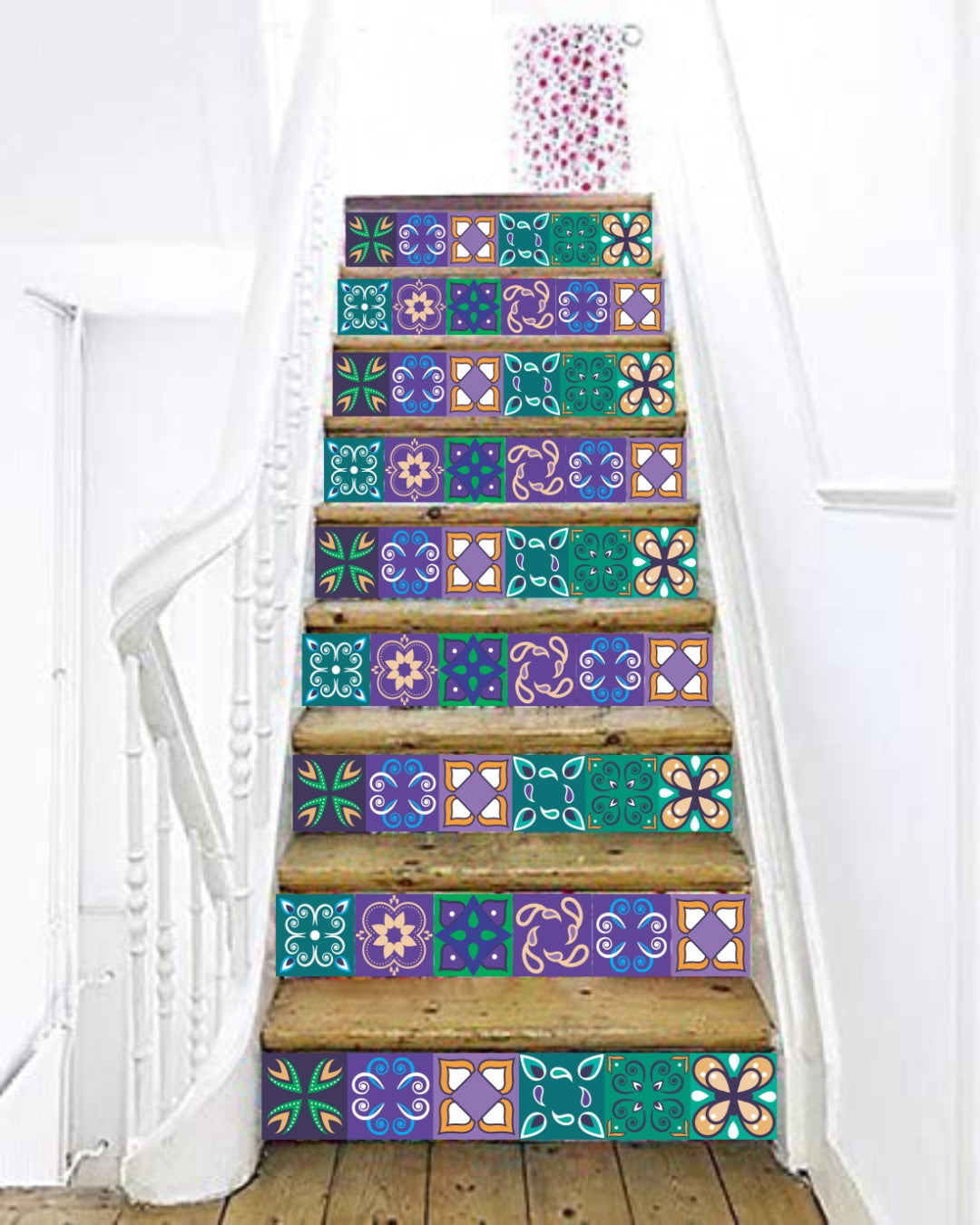 Tiles-Stair Wall Sticker (Set of 20pc)