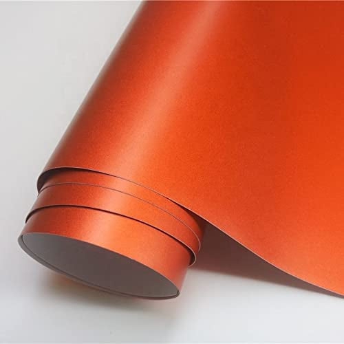 Orange Matte Chrome Metallic Car Vehicle Wrap