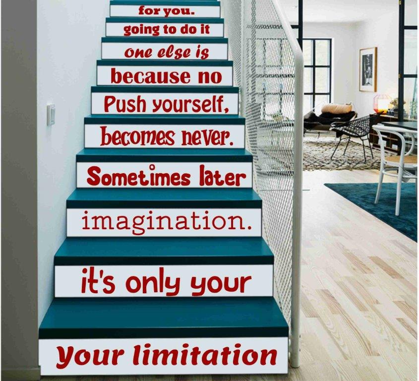 Letters Stair Quotes Sticker