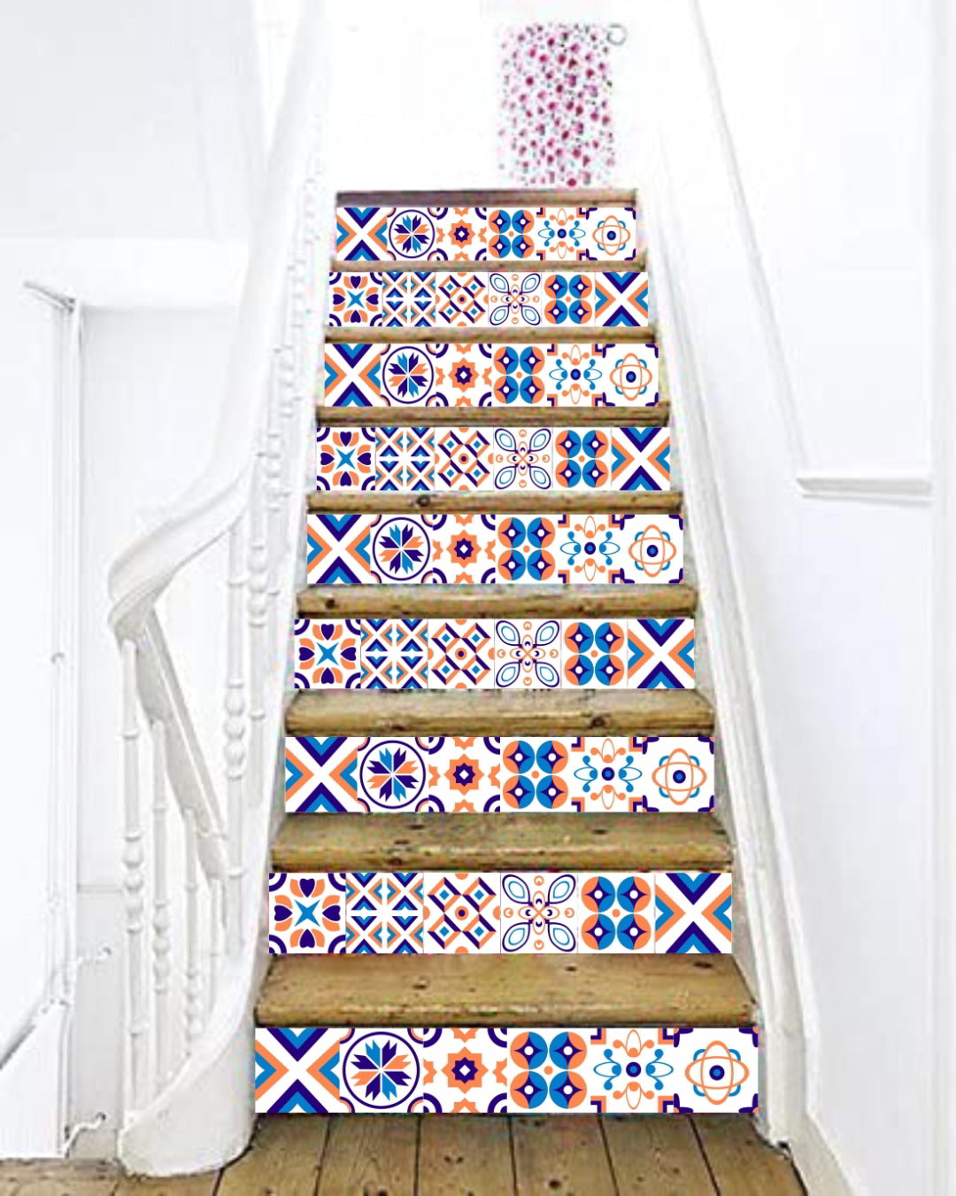 Tiles-Stair Wall Sticker (Pack of 20pc)