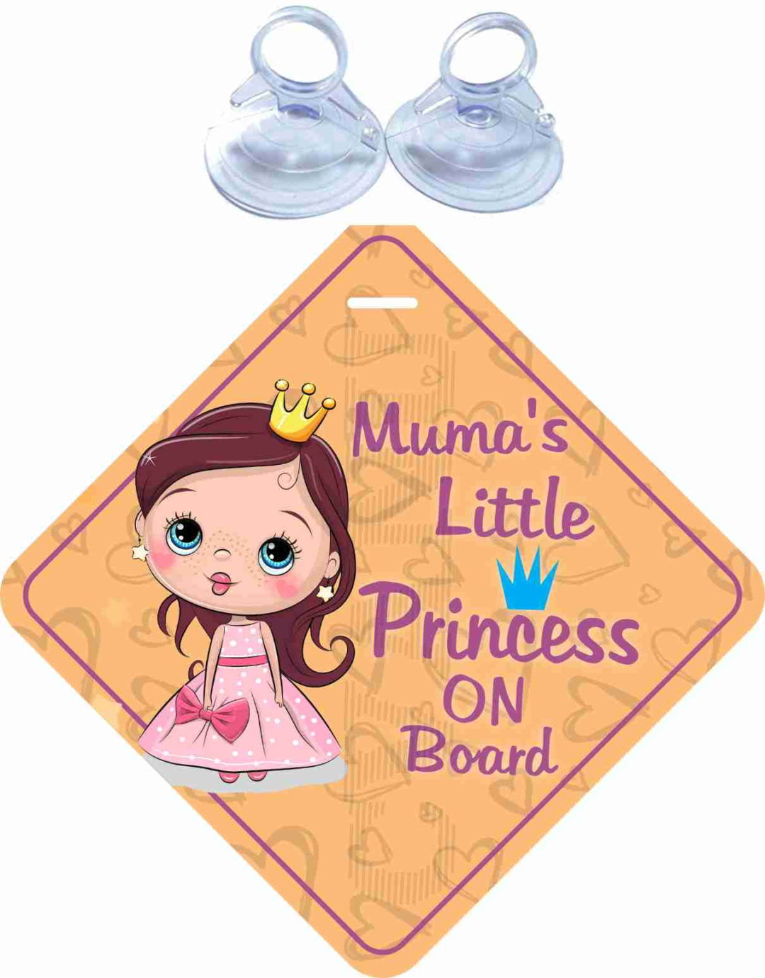 Muma's Little Princess on Board Safety Car Sticker