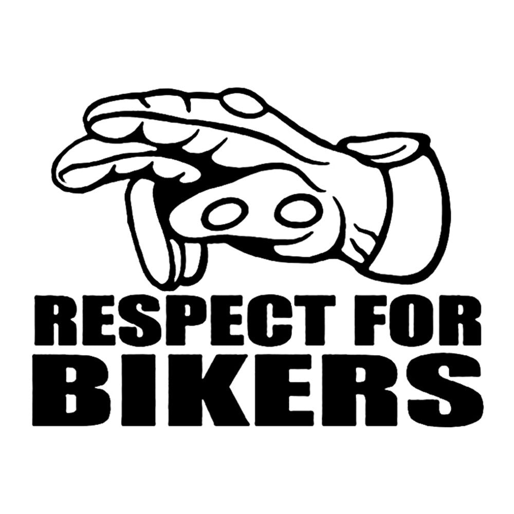 Respect For Bikers _ Desin 2 Sticker Vinyl Decal Sticker