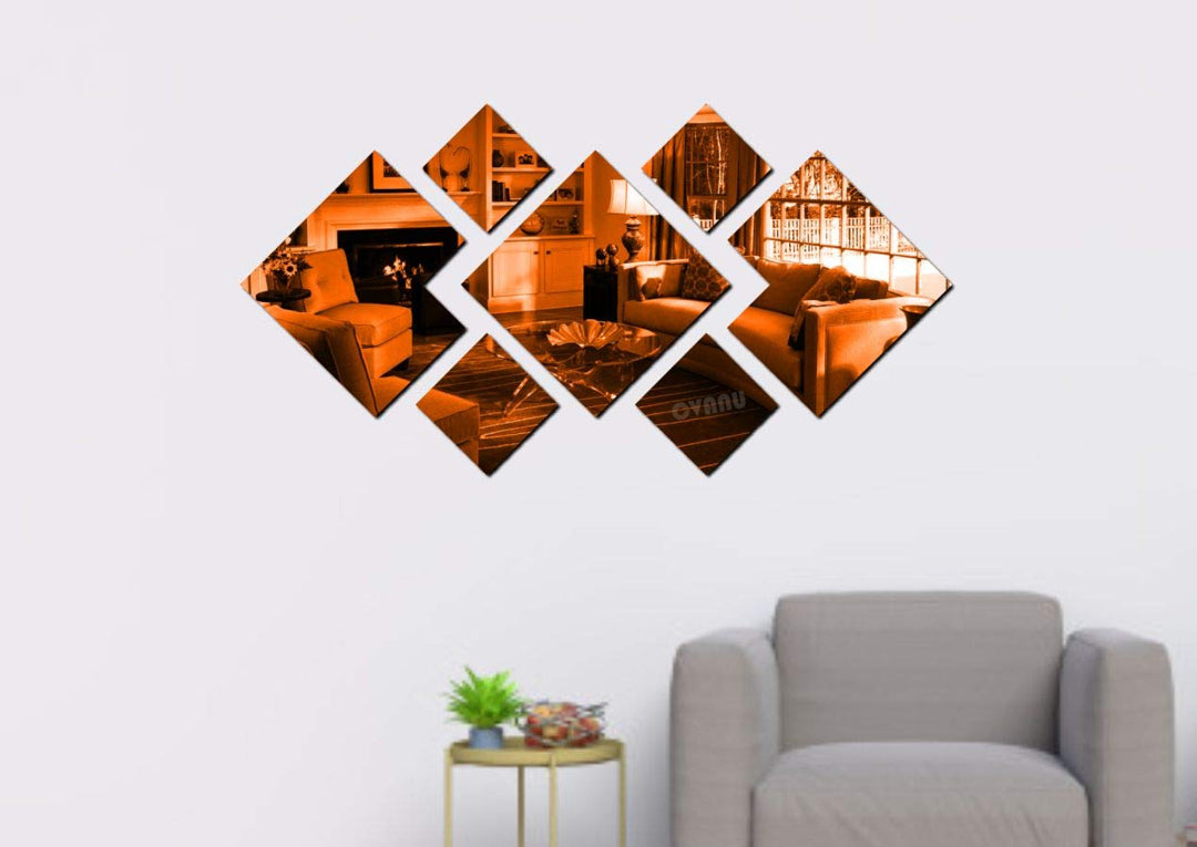 Mini Square Decorative Acrylic Self-Adhesive Wall Sticker