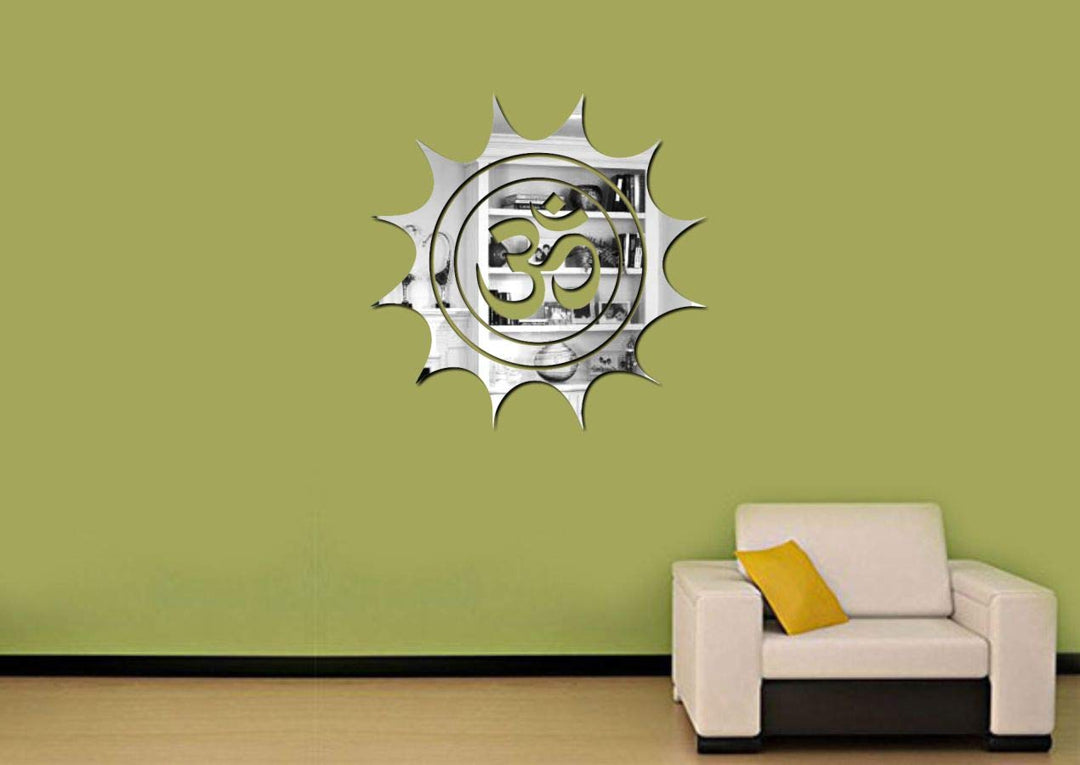 Om Design Decorative Acrylic Self-Adhesive Wall Sticker
