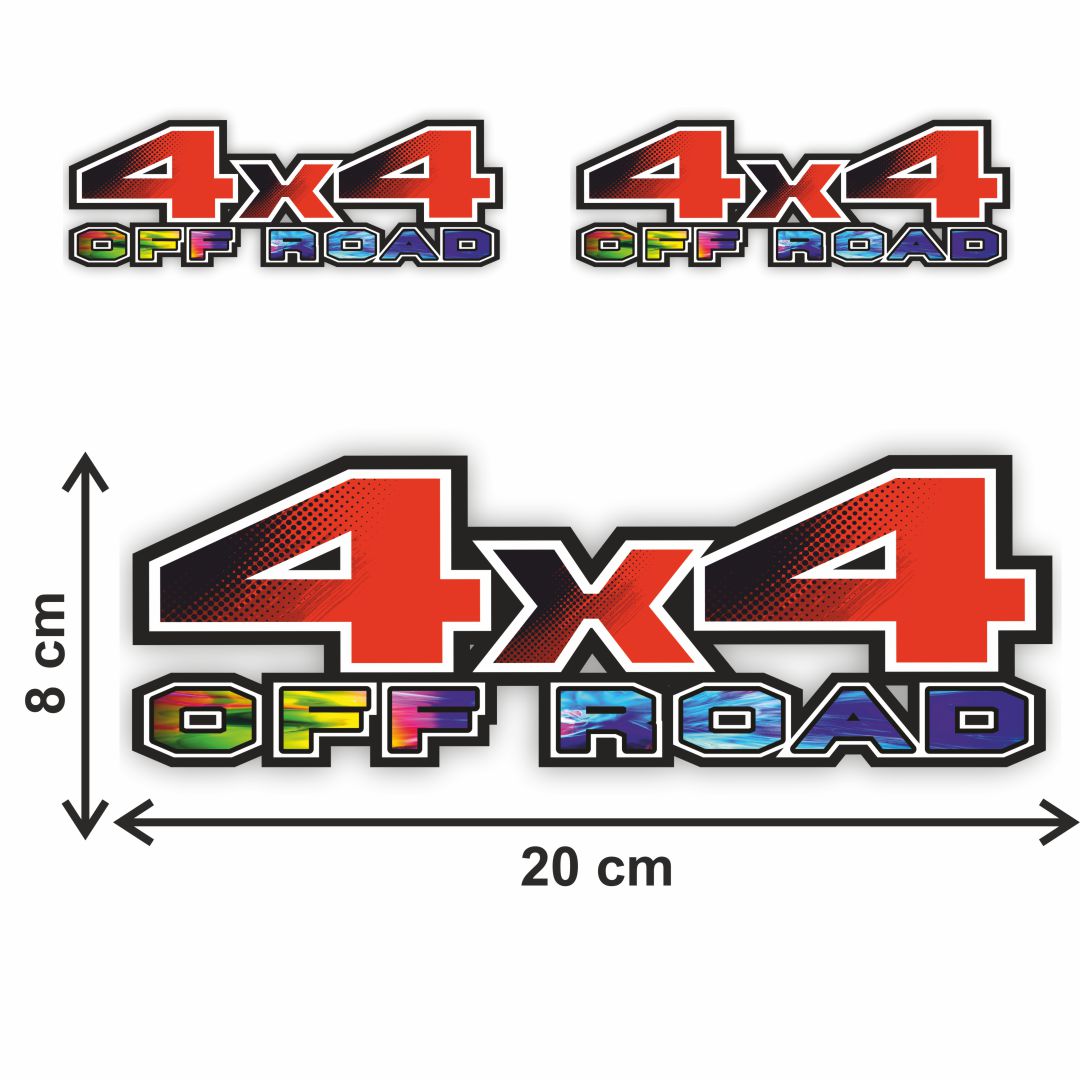 4x4 Off Road Car Sticker(2pc)