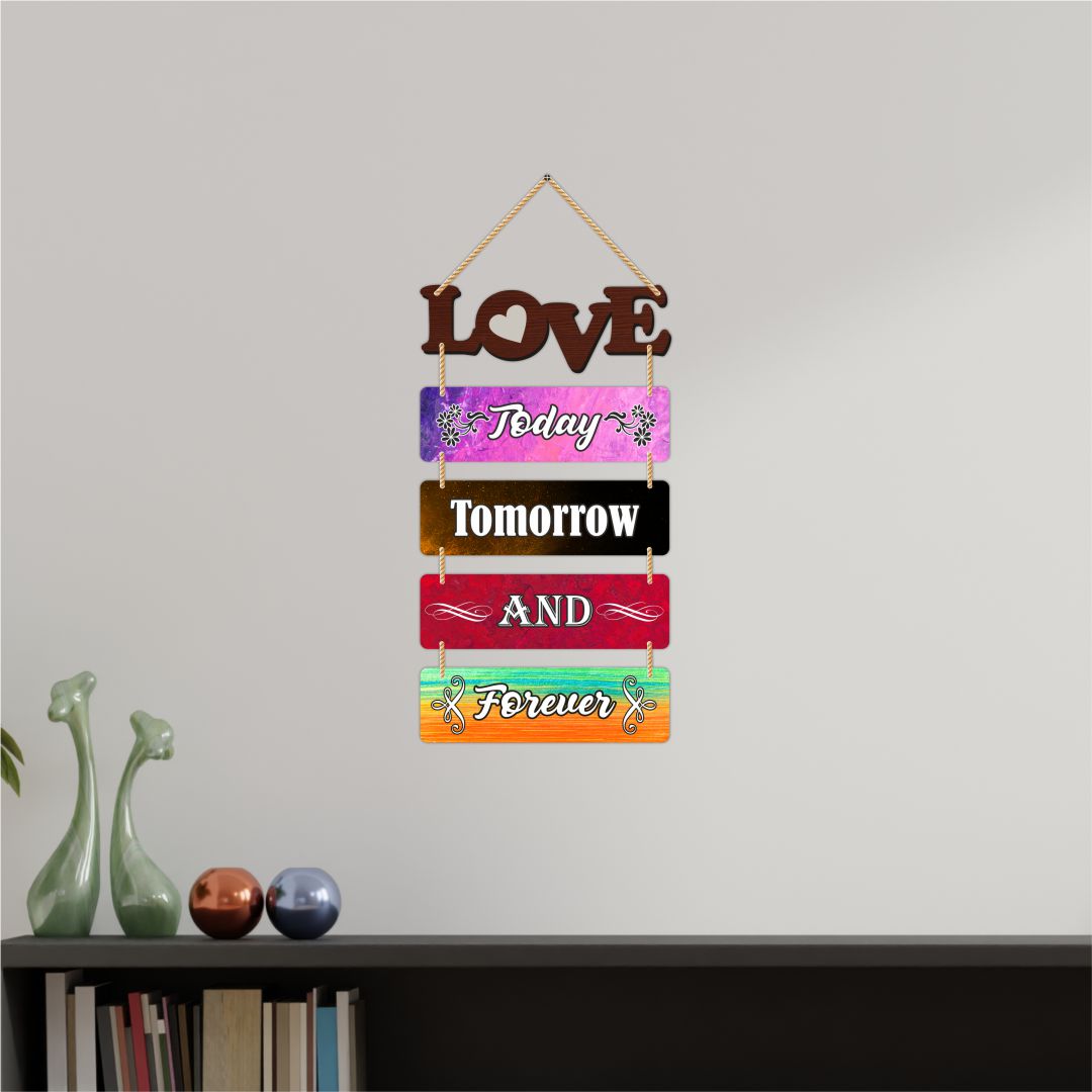 Positive Quote Wooden Wall Hanging
