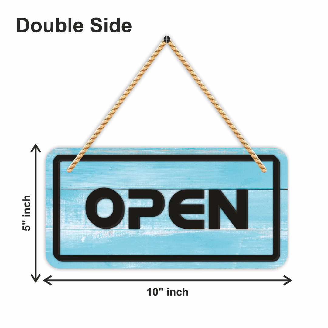 Double Sided MDF Open Close Sign Board