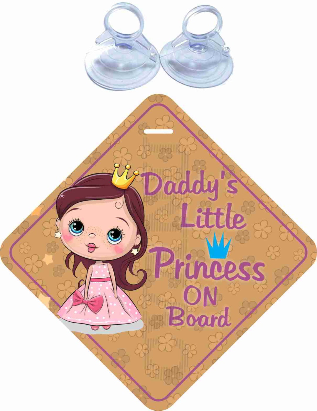 Daddy's Little Princess on Board Safety Sticker