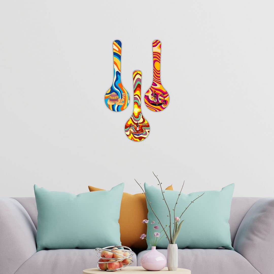 Spoons Wooden Wall Decorative Plaque