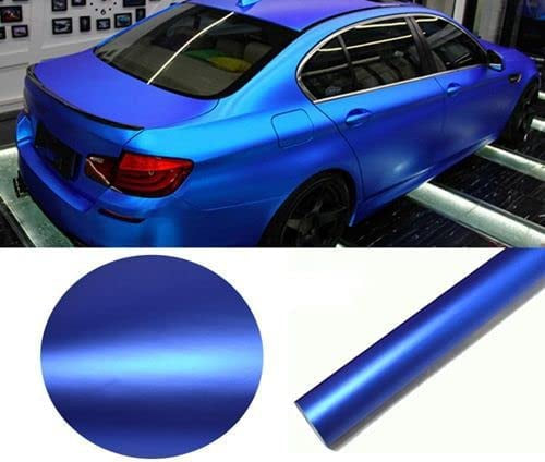 Blue Matte Chrome Metallic Car Vehicle Wrap