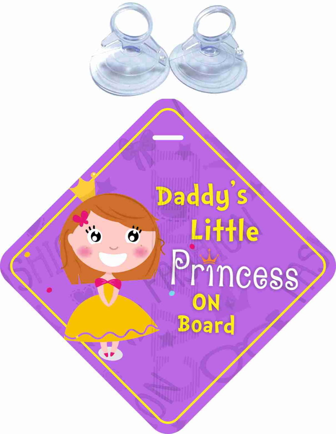 Daddy's Little Princess on Board Car Sticker
