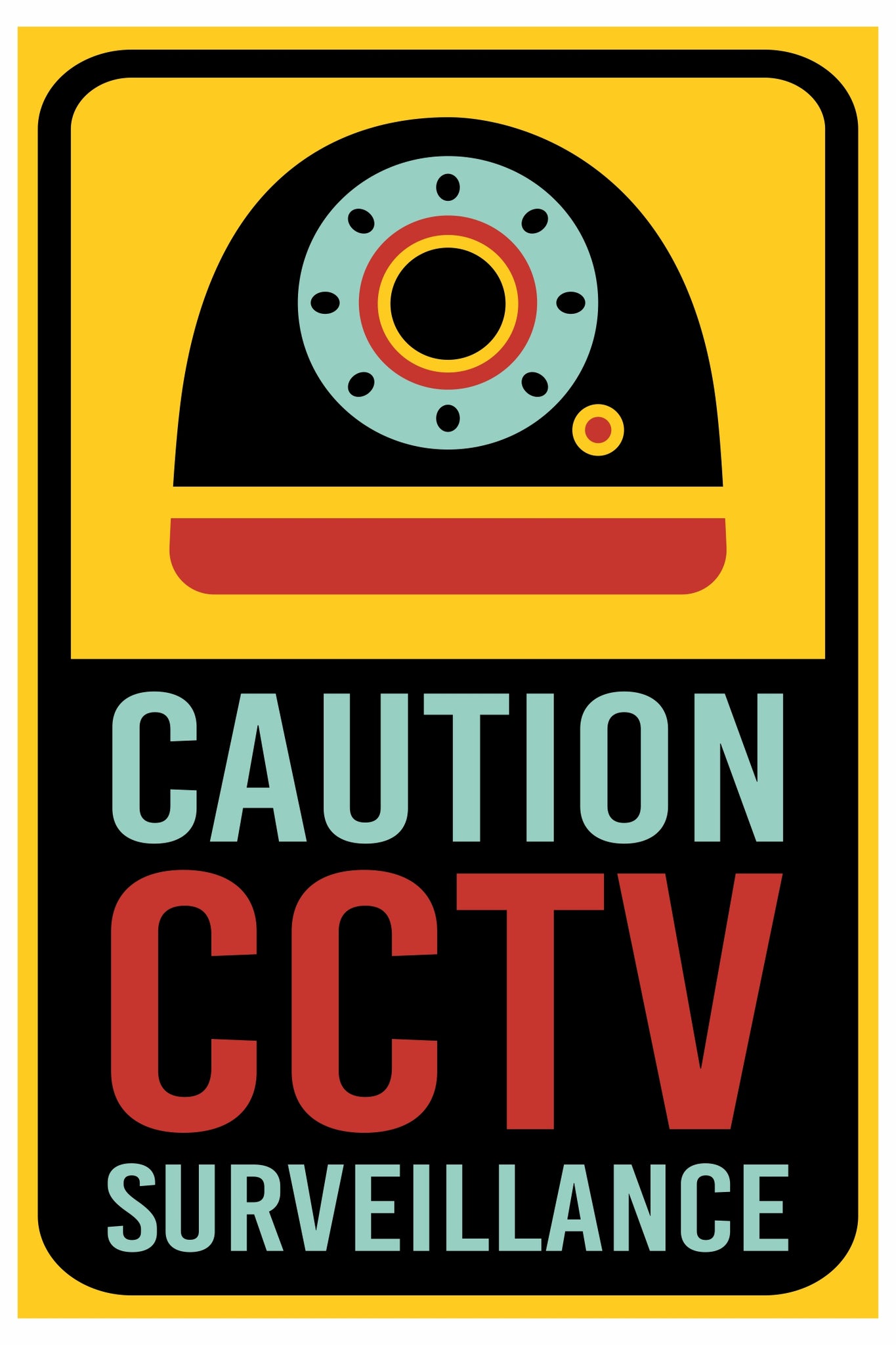 CCTV Safety Warning Sticker