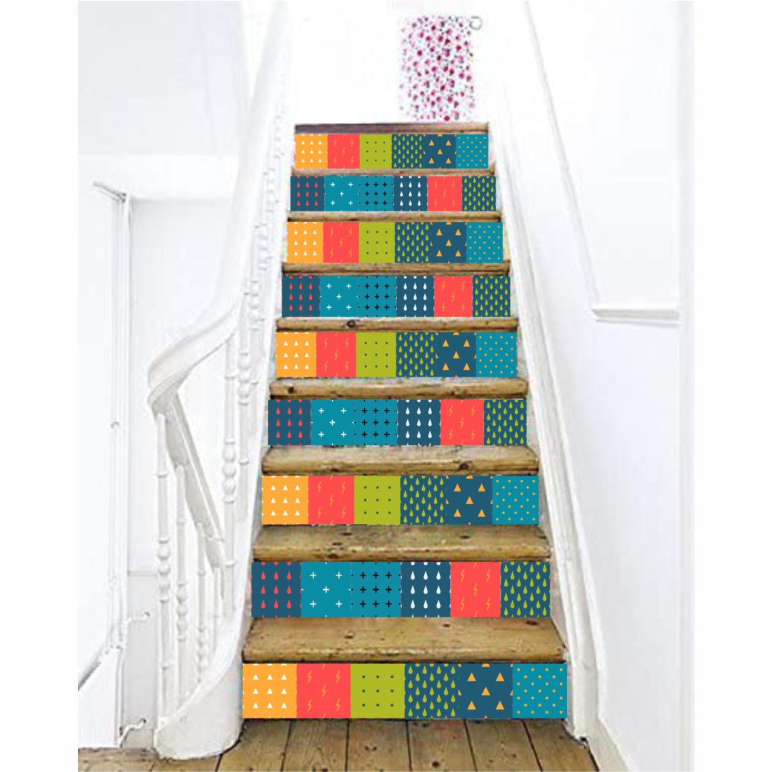 Tiles-Stairs Wall Sticker(20pc)