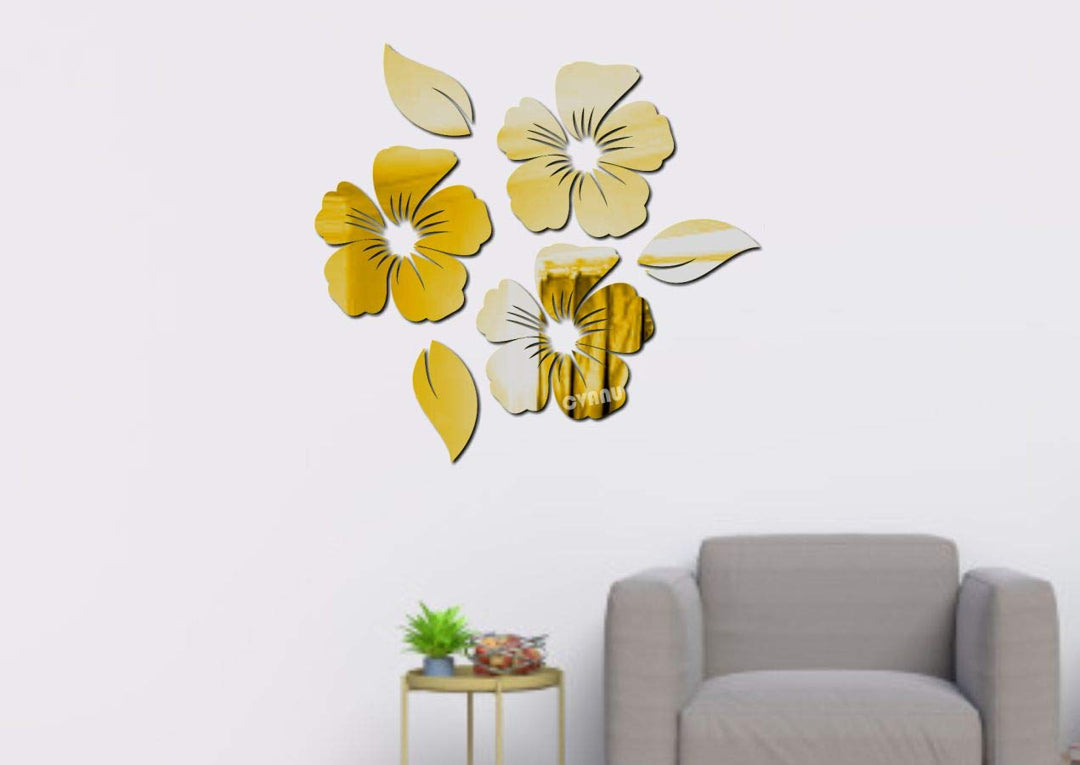Little Flower Decorative Acrylic Self-Adhesive Wall Sticker