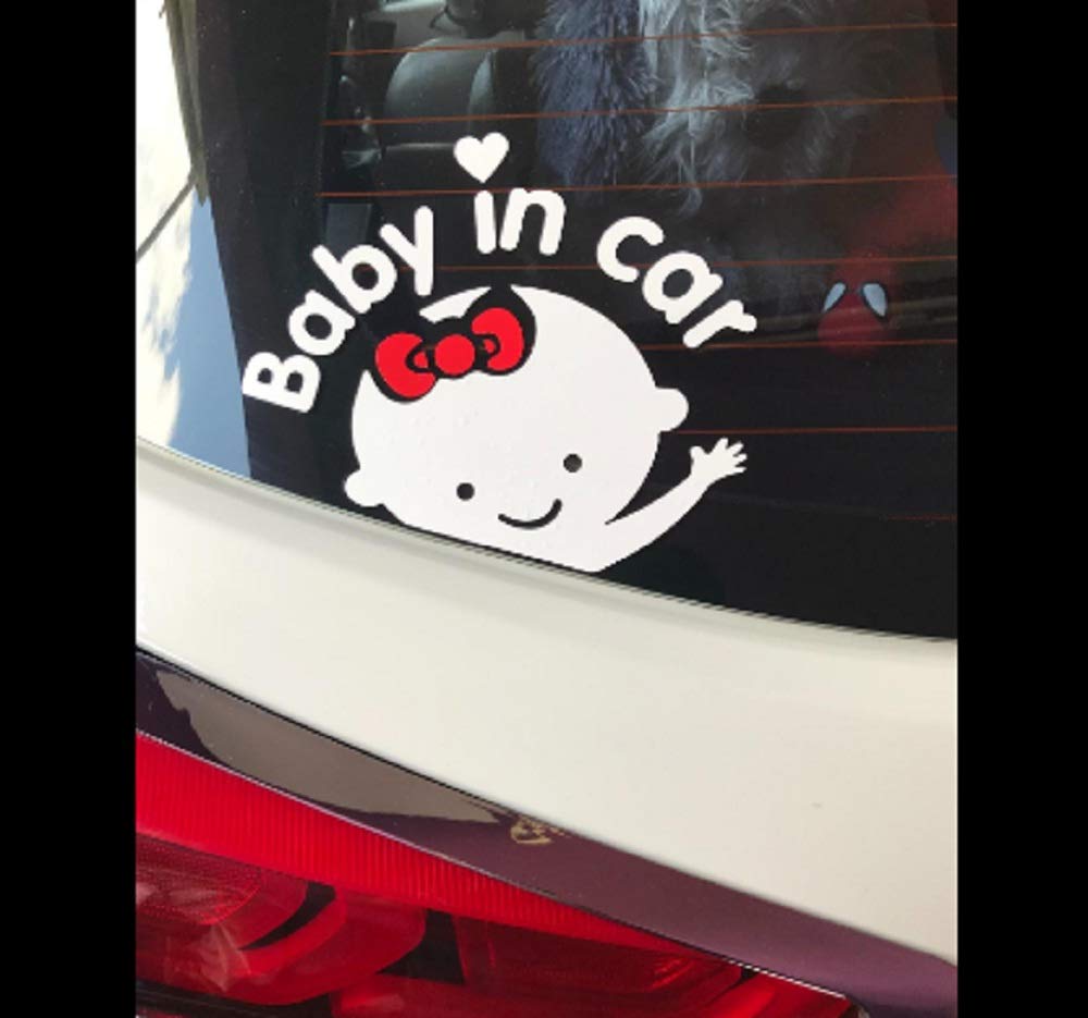 Baby in Car Vinyl Decal Sticker