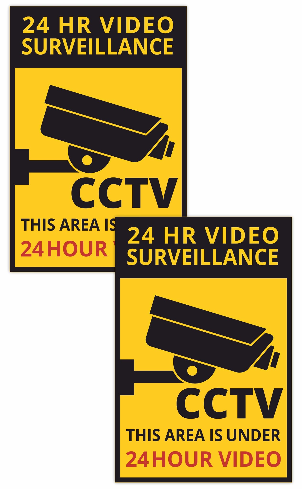 CCTV Safety Warning Sticker