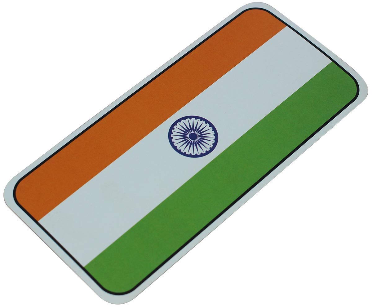 Indian Flag Printed Vinyl Decal Sticker