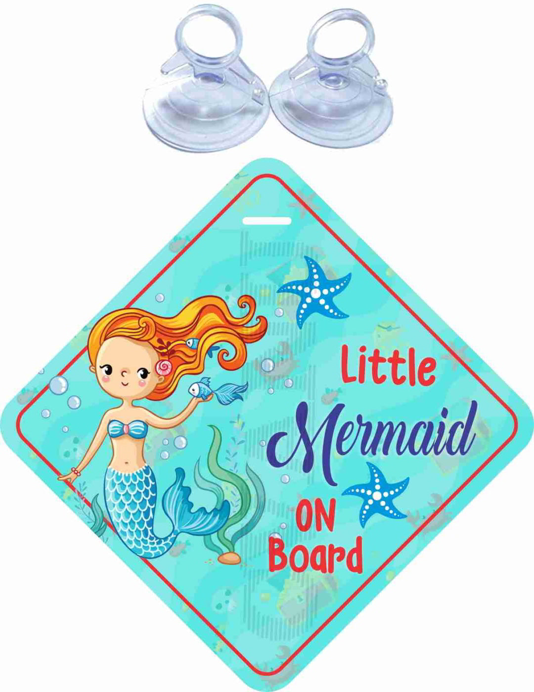 Little Mermaid on Board Warning Safety Sticker