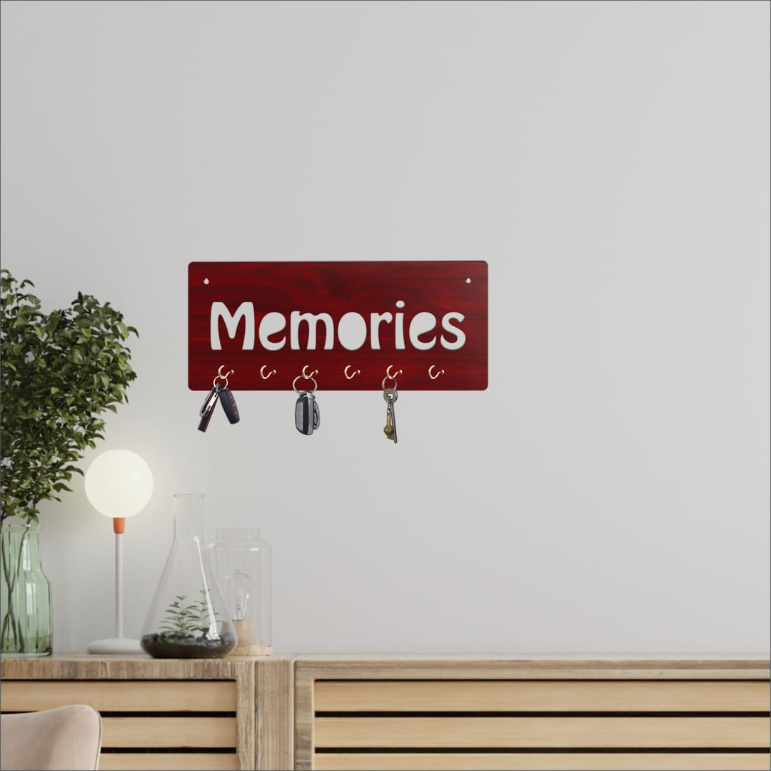 Memories MDF Key Holder with 6Hook