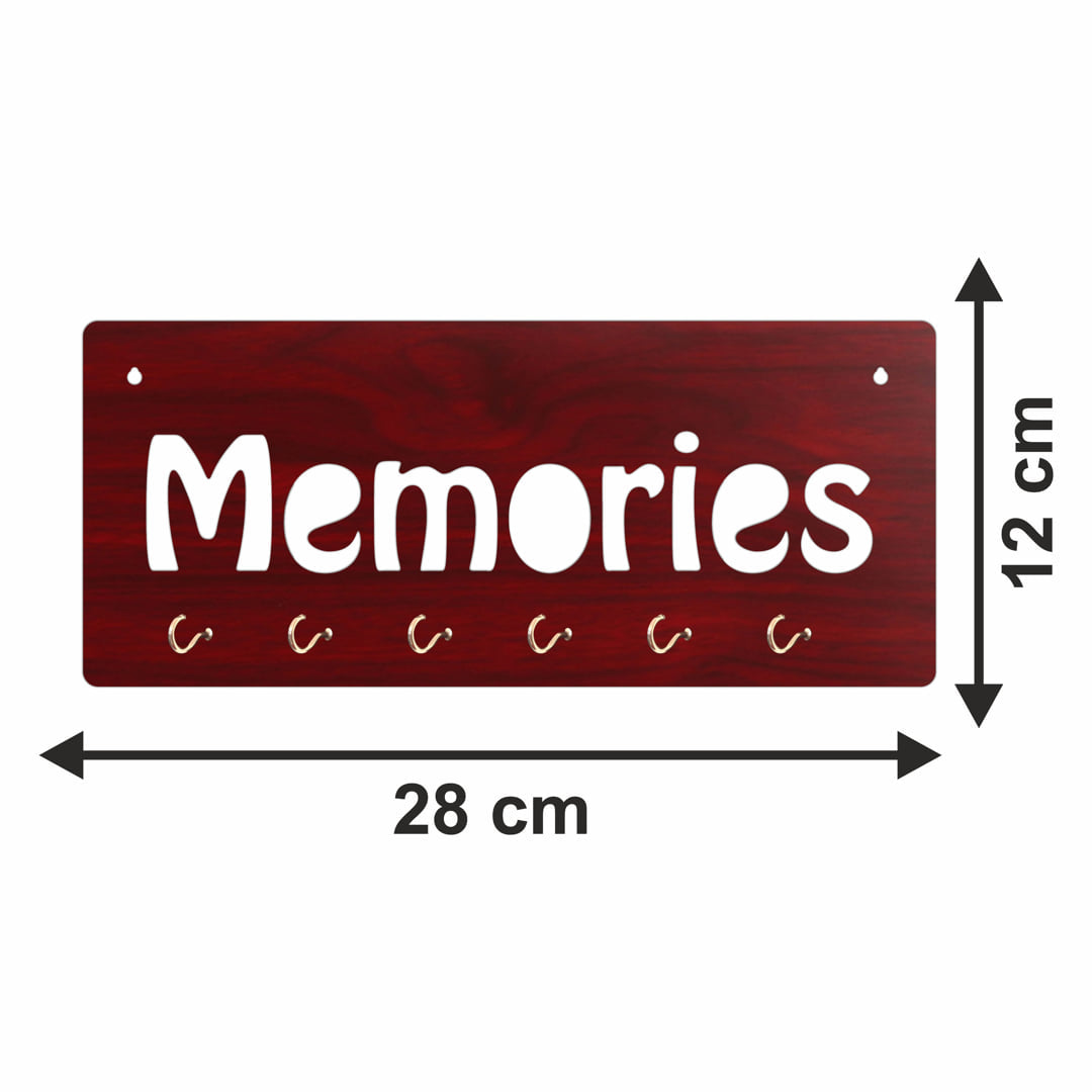 Memories MDF Key Holder with 6Hook