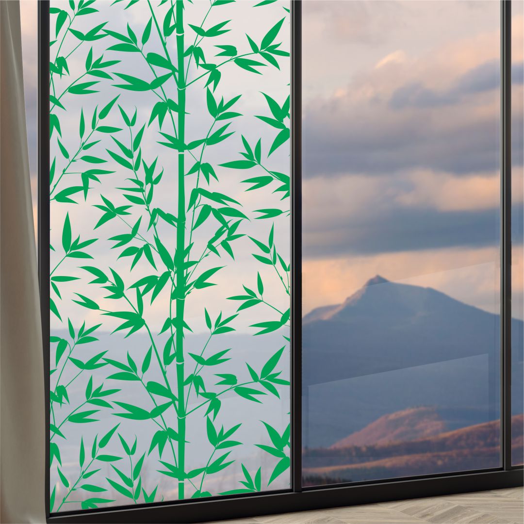 Bamboo Printed Glass Film Sheet