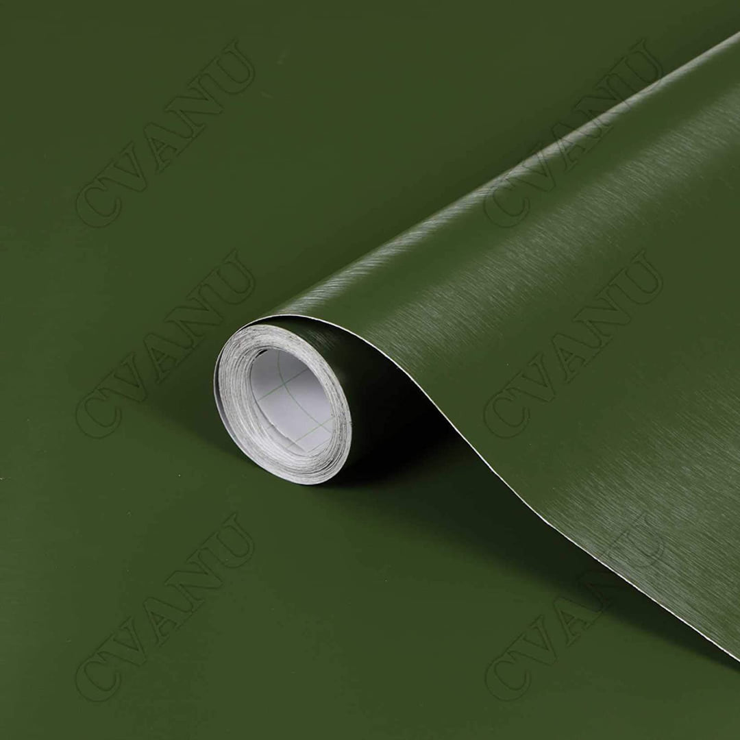 Army Green Chrome Brushed Car Wrap Vinyl Sheet