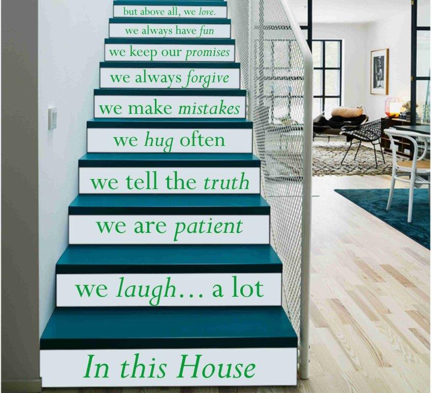 Letters Stair Quotes Sticker