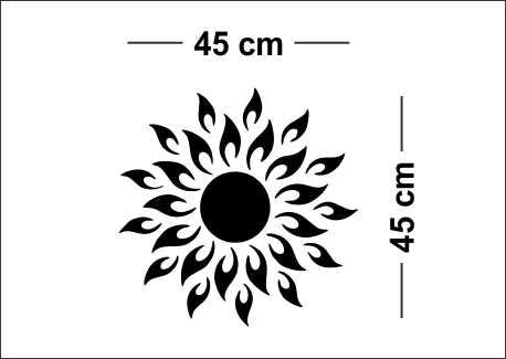 Mini Hexagon with Flower Decorative Acrylic Self-Adhesive Wall Sticker