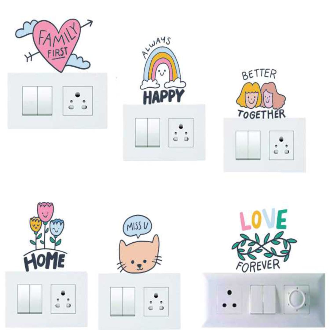 Multiple Funny Design Switch Sticker