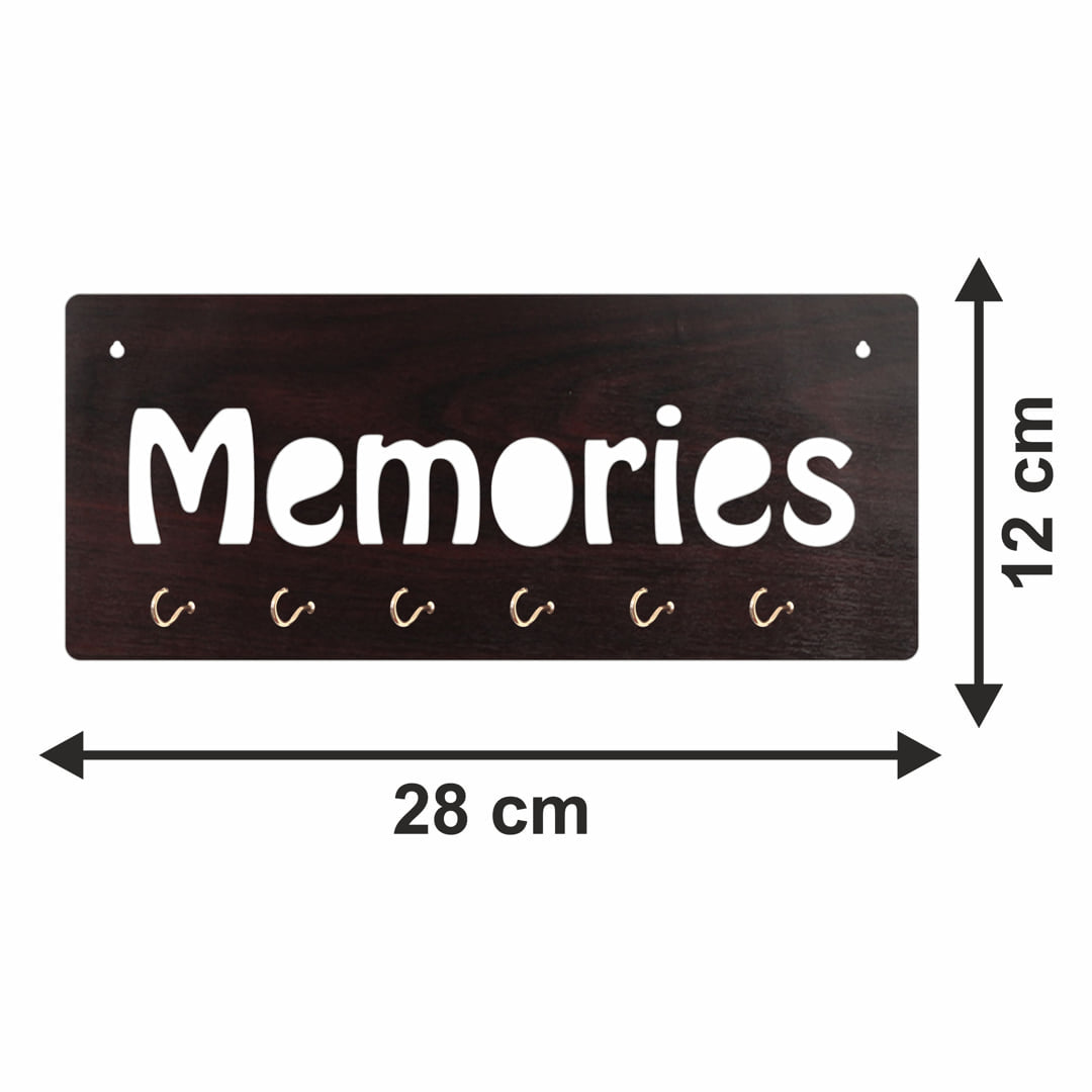 Memories MDF Key Holder with 6Hook