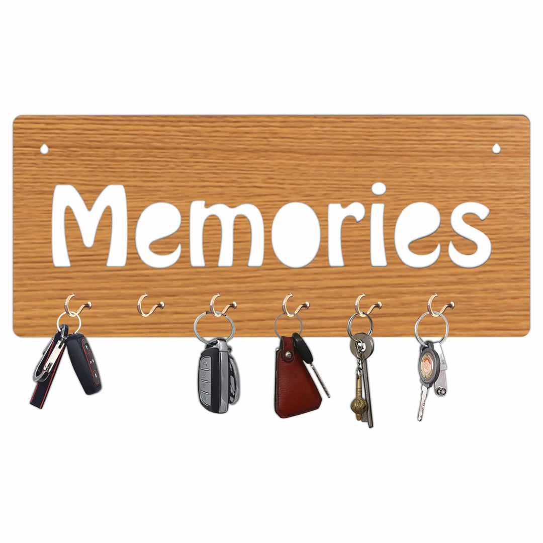 Memories MDF Key Holder with 6Hook