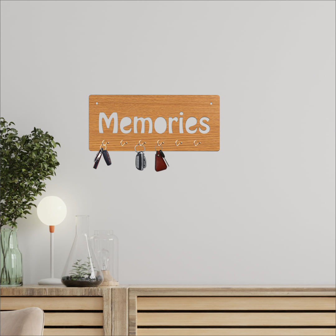 Memories MDF Key Holder with 6Hook