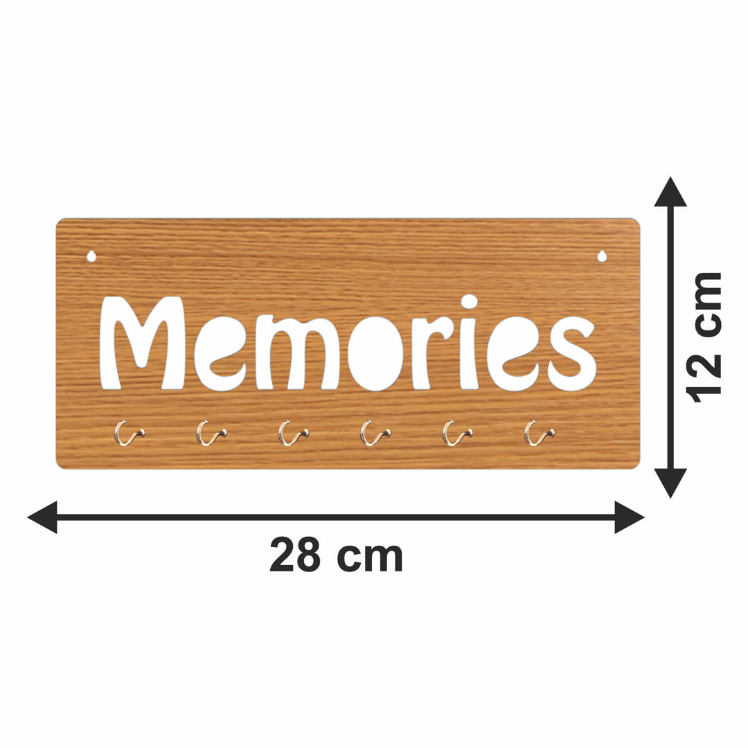 Memories MDF Key Holder with 6Hook