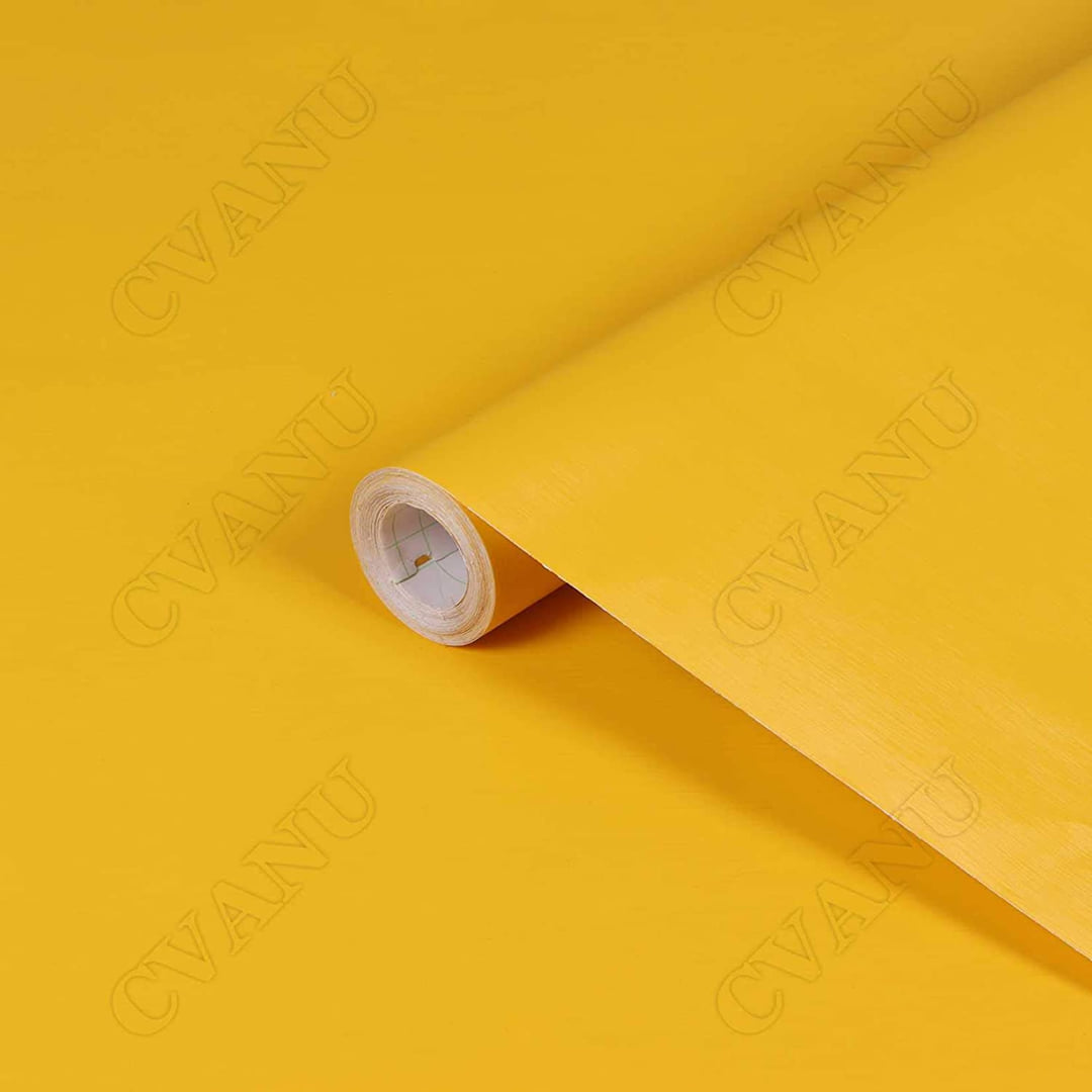 Yellow Chrome Brushed Vinyl Car Body Wrap