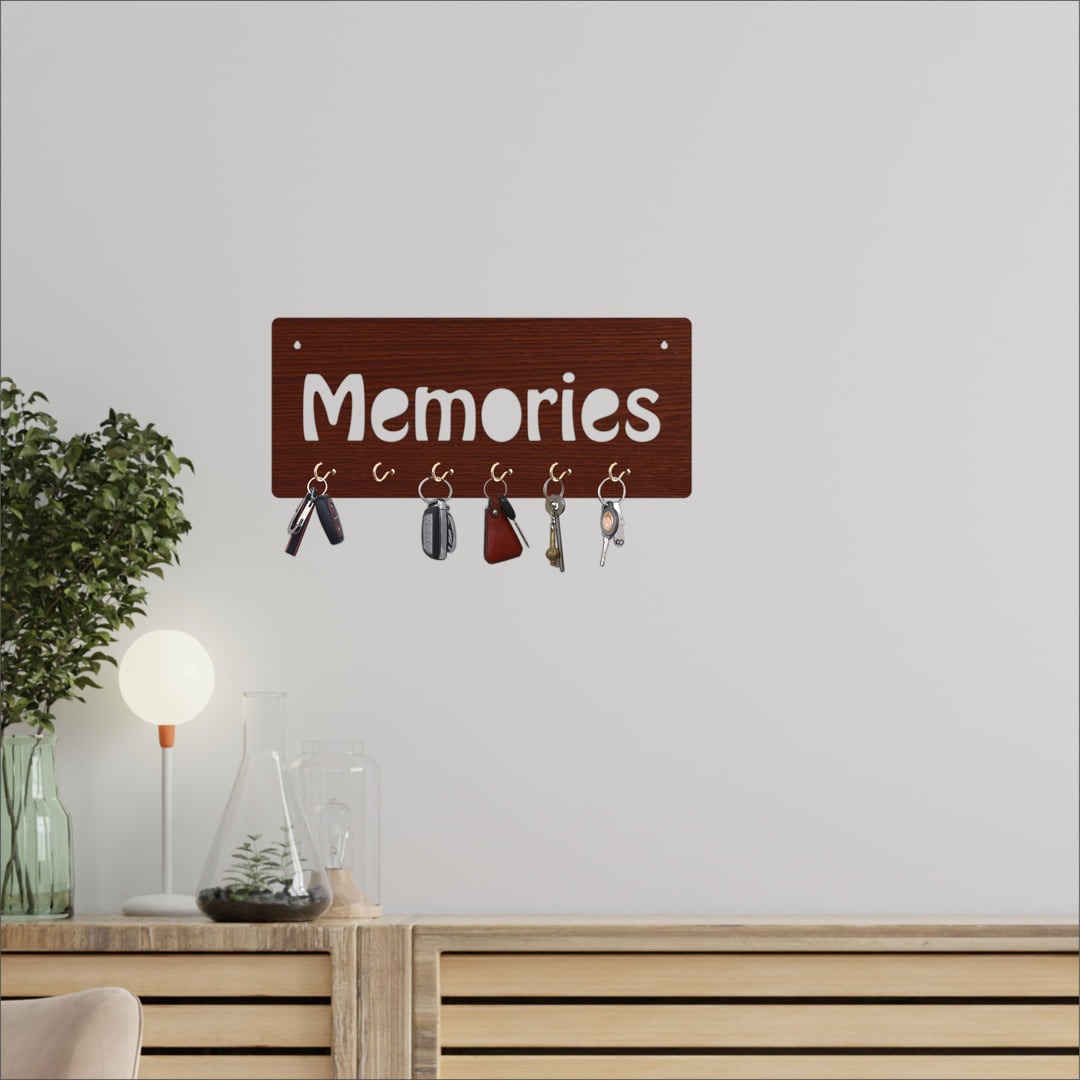 Memories MDF Key Holder with 6Hook