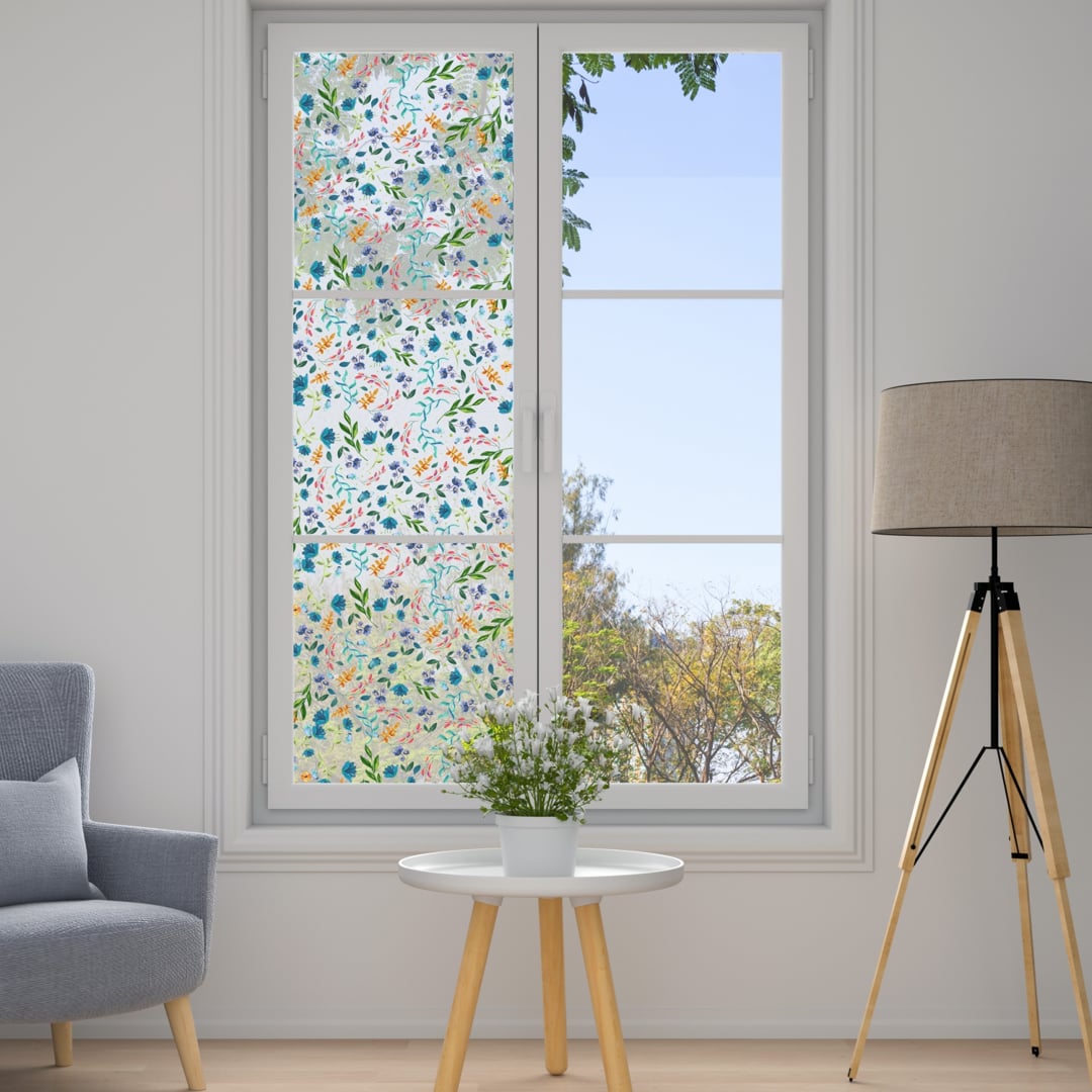Floral Window Film for Home