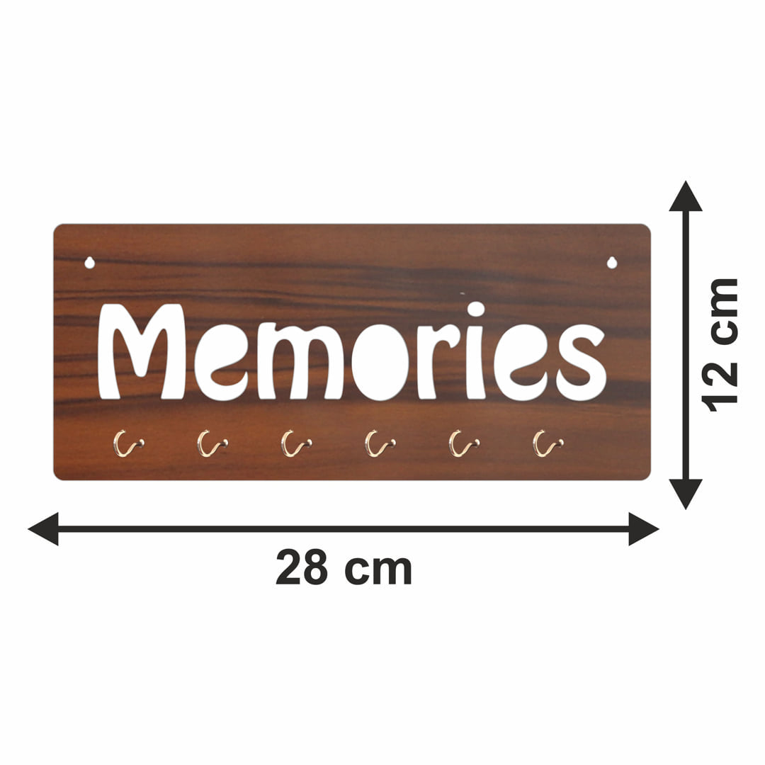 Memories MDF Key Holder with 6Hook