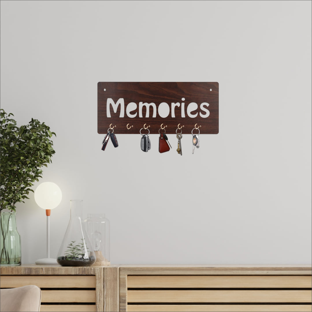 Memories MDF Key Holder with 6Hook