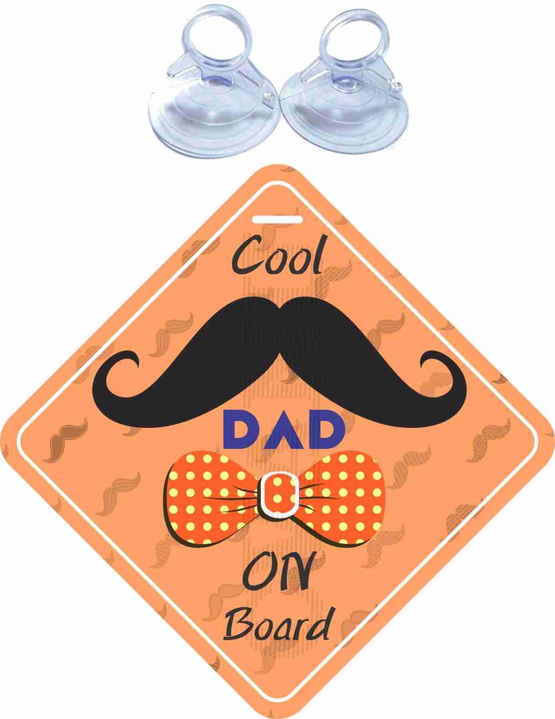Cool DAD on Board Safety Car Sticker