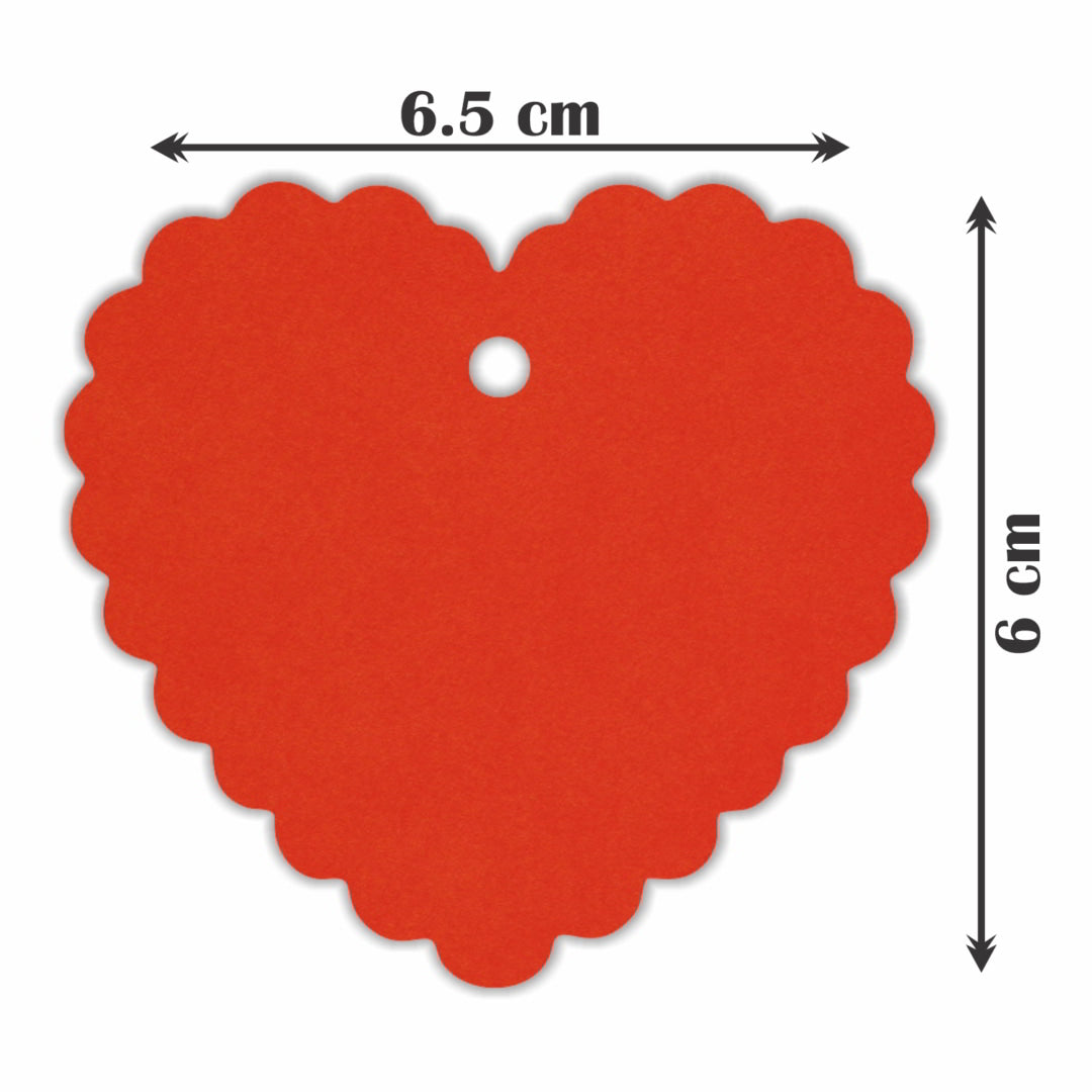 HeartShape Tag Blank Craft Paper Label
