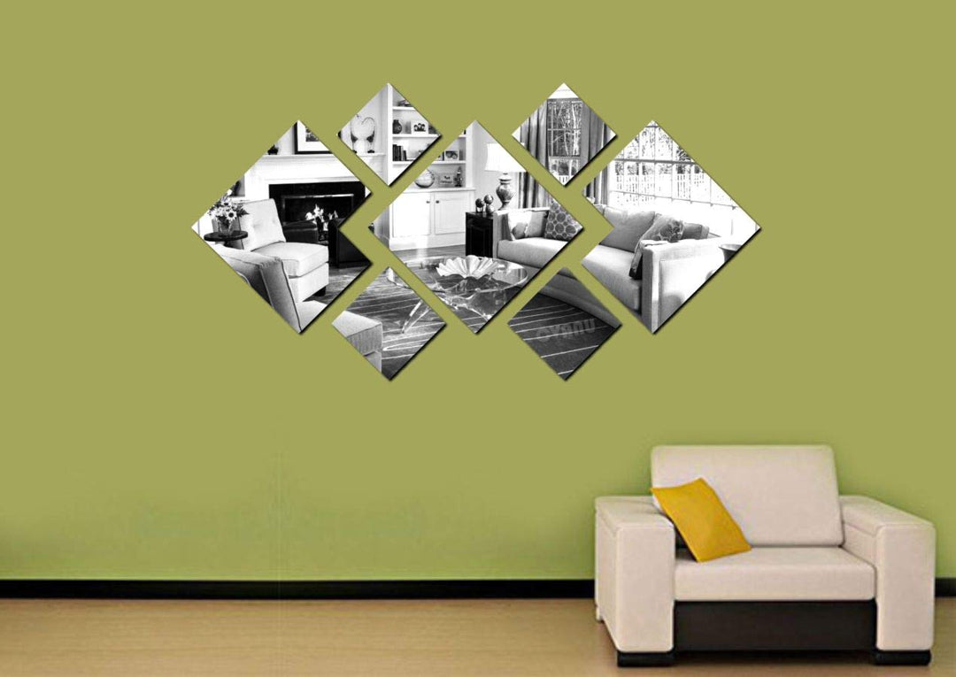 Mini Square Decorative Acrylic Self-Adhesive Wall Sticker