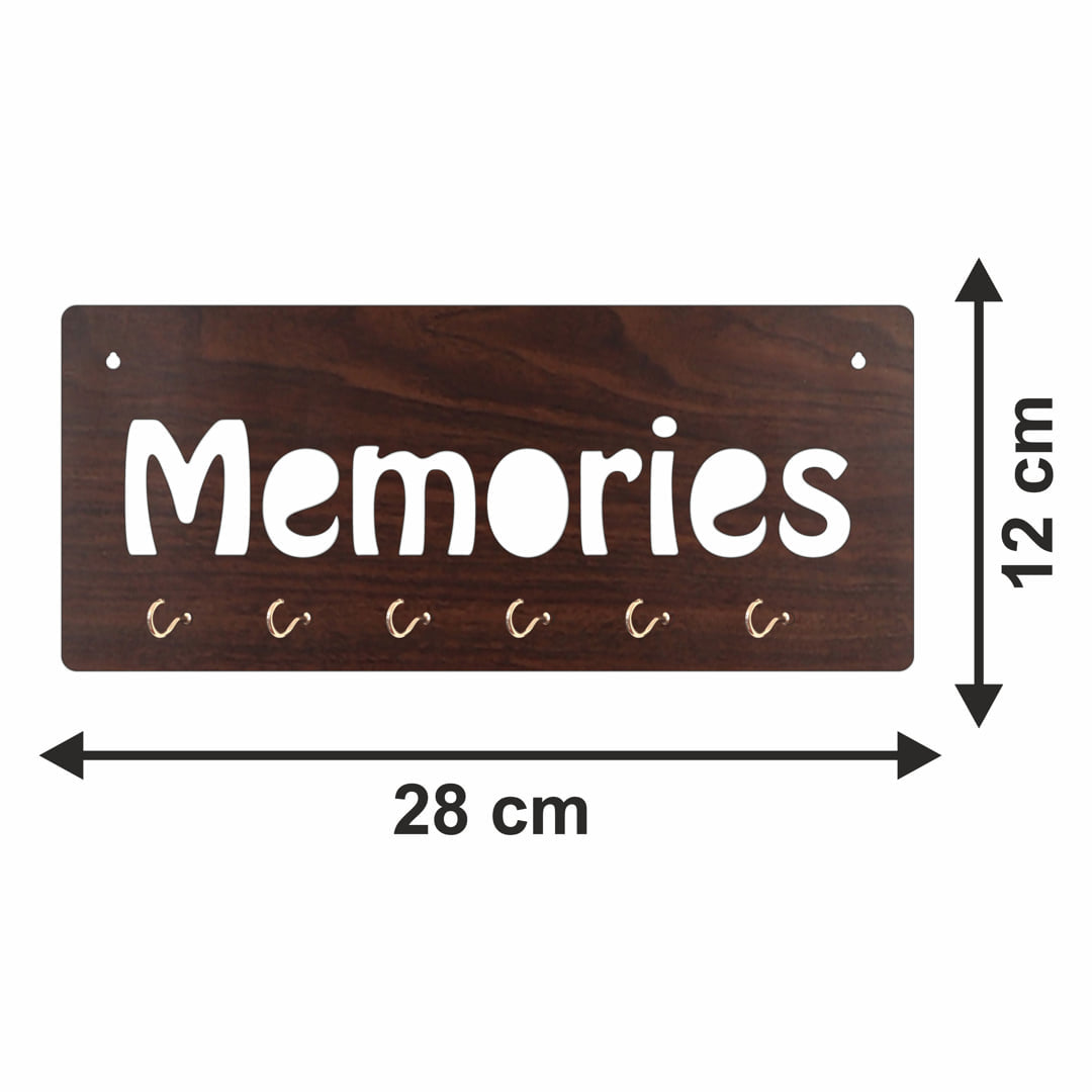 Memories MDF Key Holder with 6Hook