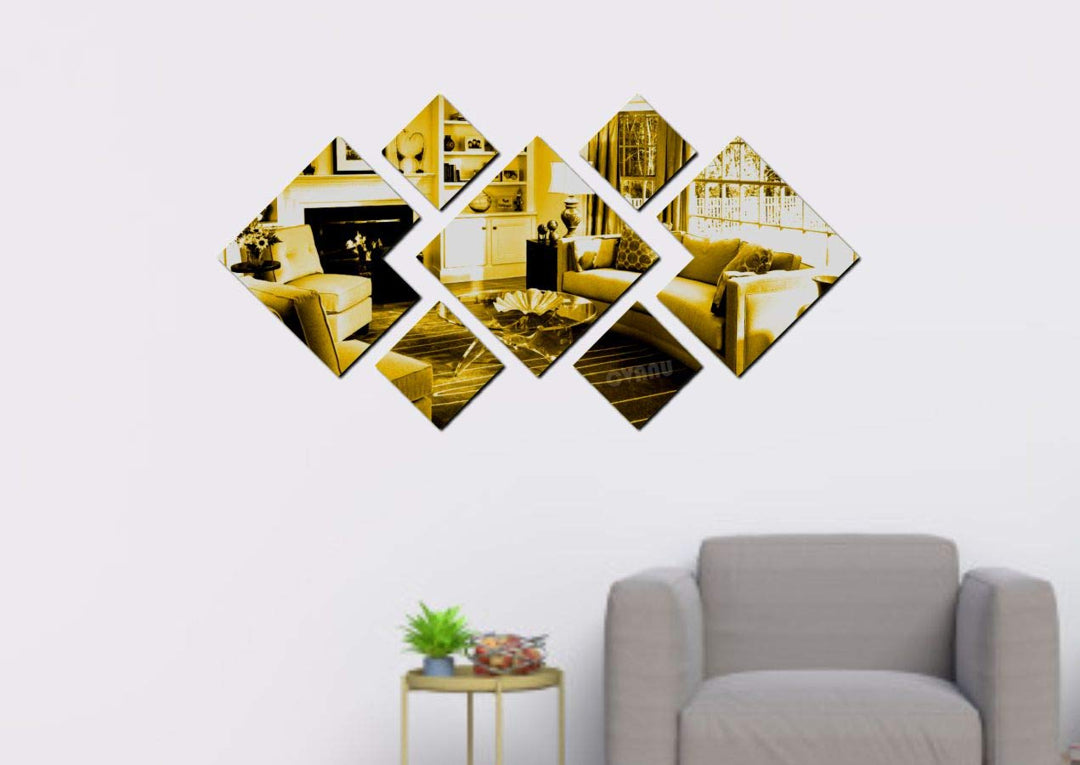 Mini Square Decorative Acrylic Self-Adhesive Wall Sticker