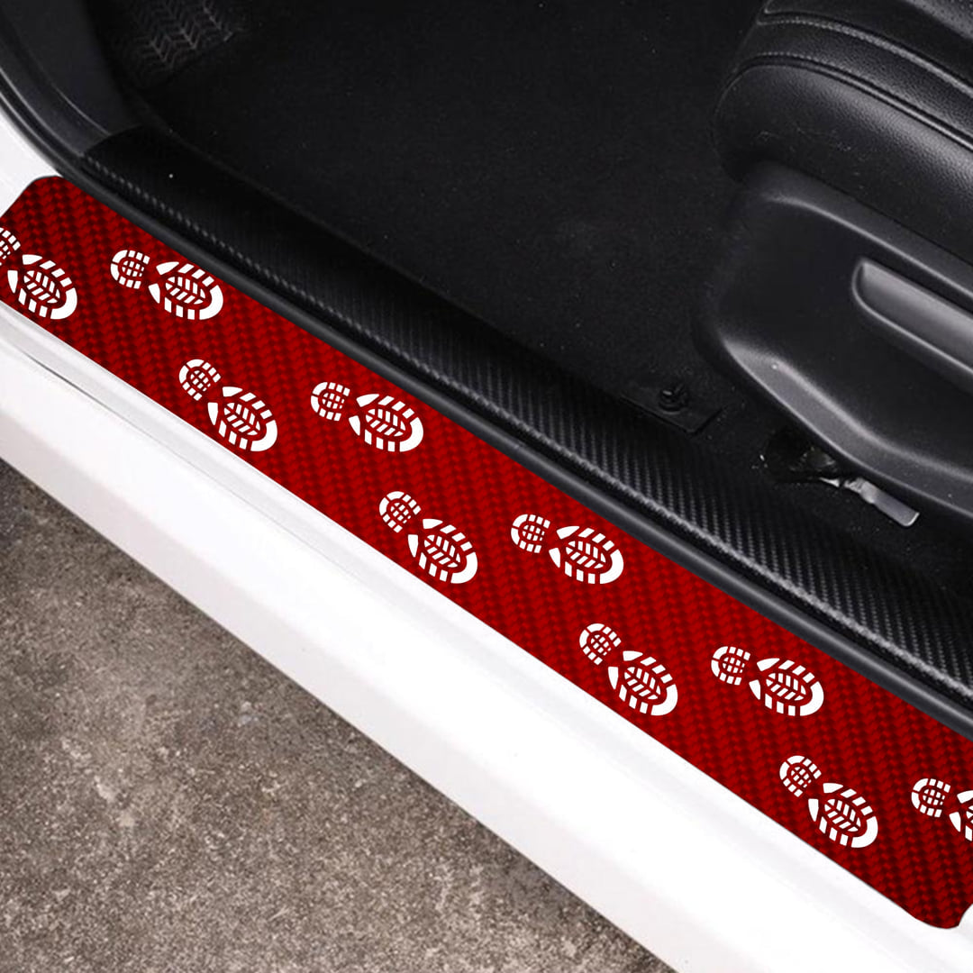 For Car Door Sill Strip Anti-stepping Sticker Anti-scratch Pedal Protection  Strip Trunk Protection Sticker Decorative Sticker - Temu
