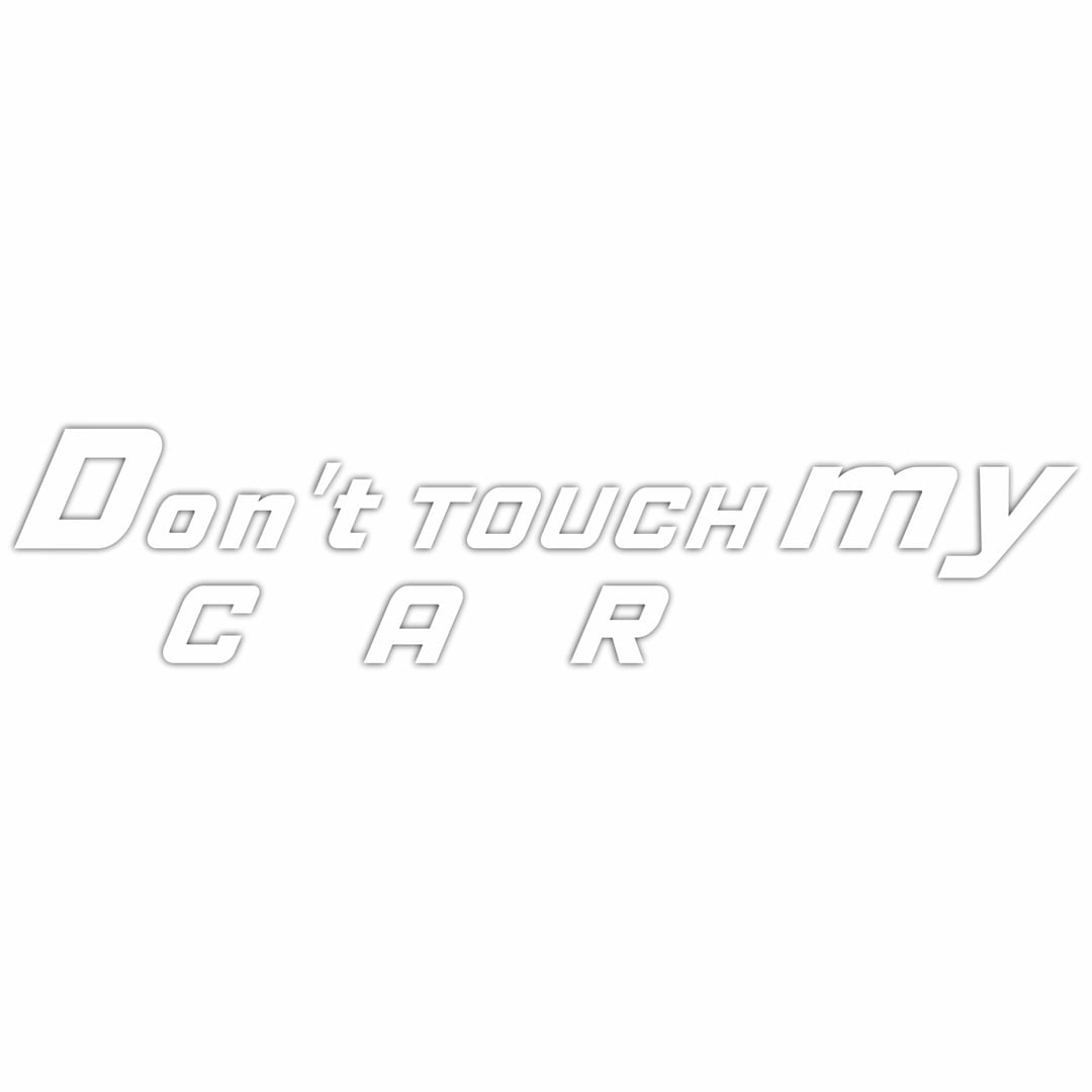 White Vinyl Sticker for Car (Pack of 2)